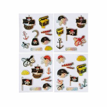 Glitzer-Sticker - Motiv: Pirat (100 Stk.)