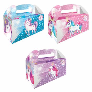 MENUBOX - EINHORN / EINHORN - 22,5 x 9,5 x 18 cm (12 Stück)