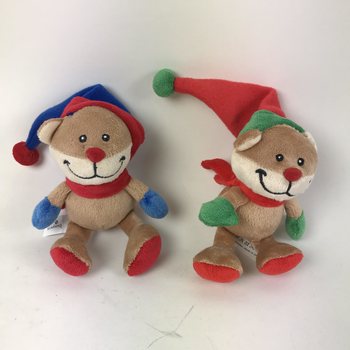 PLÜSCH WEIHNACHTSBÄR MIT WEIHNACHTSMÜTZE (12pcs)