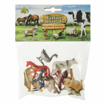 12er-Pack Bauernhoftiere Spielfiguren (12 Stk.)