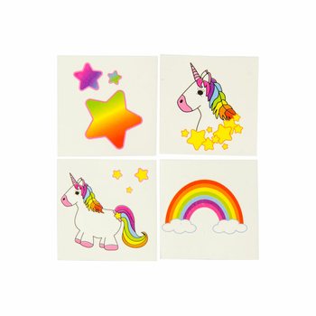 Einhorn Klebetattoos / Temporäre Tattoos (288 Stk.)