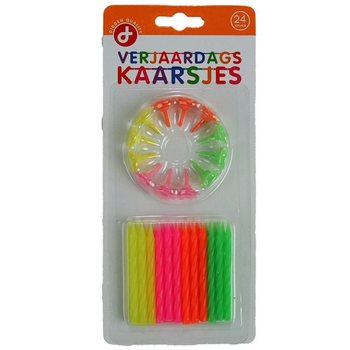 Kerzen Geburtstags-Set bestehend aus: 24 Kerzen (12st.)