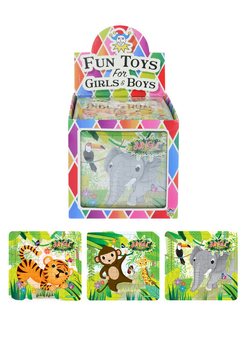 Dschungel-Puzzle, 13 x 12 cm, im Display (108 Stk.)