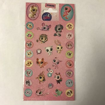 AUFKLEBER: LITTLE PETSHOP, Dim. 20 x 10 cm. (10 stücke)