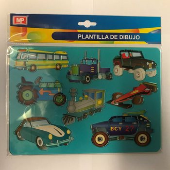 Zeichenschablonen – Autos & Fahrzeuge (12er-Pack)