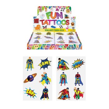 Fun Tattoos – Modell: Superhelden (96 Stk.)