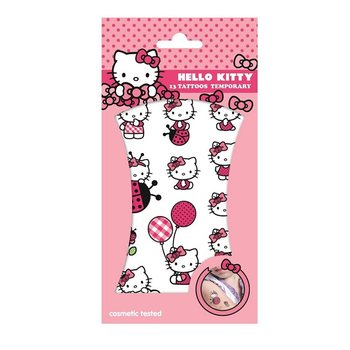 TATTOO - HALLO KITTY TEMPORARY TATTOOS, Abm. 20 x 10 cm. (10 stücke)