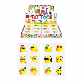 Smiley Fun Tattoos im Display (96 St.)