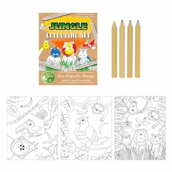 ECO FRIENDLY – Dschungeltier-Malset (25 Stück)