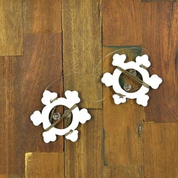 SNOWFLAKE 2 hölzerne Kleiderbügel (12pcs)