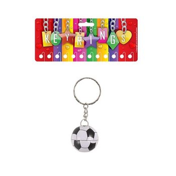 Metall-Fussball-Schlüsselanhänger (12 Stk.)