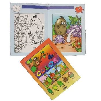 OBST UND GEMÜSE COLOURINGBOOK (12pcs)