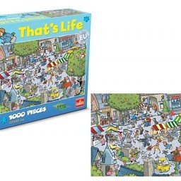 So ist das Leben Puzzle - Dorf, 1000 Stück (1.).