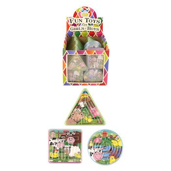 Geduldsspiele „Bauernhoftiere“ im Display (96er-Set)