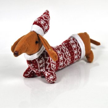 Plüsch WEIHNACHTS TECKEL (2ST).
