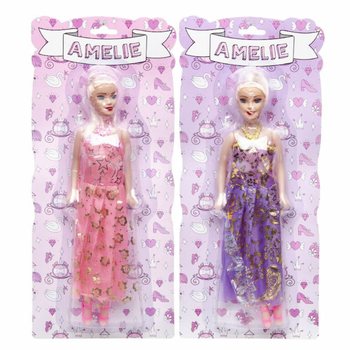Puppe Amelie auf Karte - Farbmix (12 Stk.)