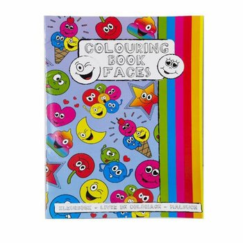 A4 Smiley Malbuch mit Stickern (12er-Pack)