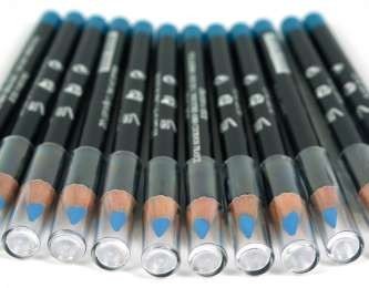 Lippen- & Eyeliner-Stift Hellblau (12 Stück)