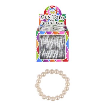 PEARL WHITE CHILDREN Armbändern DISPLAY (120st.)