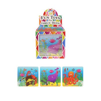 PUZZLE – SEA LIFE, 13 x 12 cm, IM DISPLAY (108-teiliges Set)