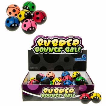 Bouncing BALL LADYBUG Ø 3,2 cm. IM DISPLAY (48 Stück)