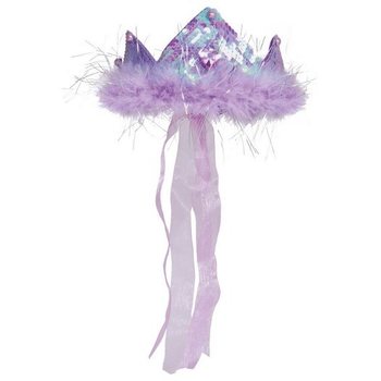 PURPLE CROWN mit Federn und RIBBON (12st.)