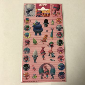 STICKERVEL: TROLLS, Dim. 20 x 10 cm. (10 stücke)