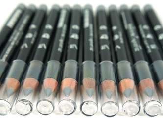 Lippen- & Eyeliner-Stift Grau/Silber (12er-Pack)