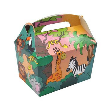 MENÜBOX MODELL: DSCHUNGELTIERE - Maße 18.5x12x19 CM - FOODBOX - KIDSBOX (24 Stk.)