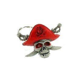 PIRATEN-TOTENKOPF-SCHLÜSSELANHÄNGER (24 Stk.)