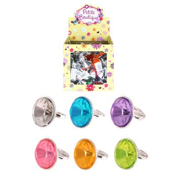 Große Diamanten Kinderringe im Display (80er Pack)