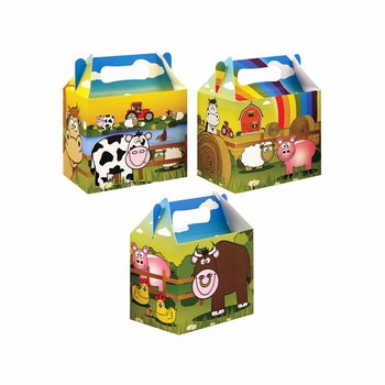Kinder Menübox Bauernhof – 14 x 9,5 x 18 cm (12er-Pack)