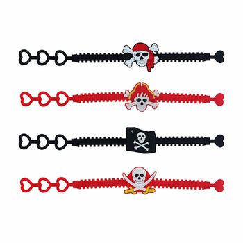 PIRATEN KIND SILIKON ARMBÄNDER (100 Stk.)