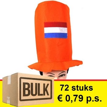 ***BULK-ANGEBOT*** HOHER ORANGEFARBENER ZYLINDER (72 Stk.)