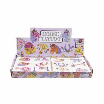 Fun Pferde Tattoos - Display Box (96 Stück)