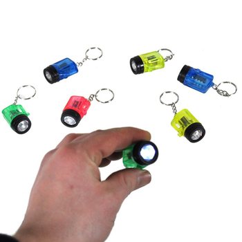 Miniatur-Taschenlampen Schlüsselanhänger (96 Stück)