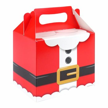Menübox - Weihnachten Weihnachtsmann - 14 x 9.5 x 18 Cm. (12 Stk.)