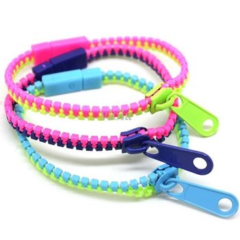 Reißverschluss-Armbänder - 48er-Pack