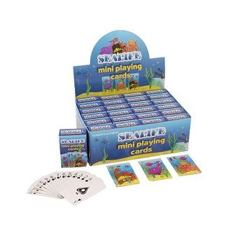 Mini-Spielkarten – Modell: Sea Life im Display (24 Stk.)