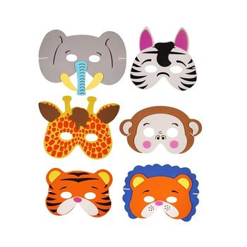Mischtiere Masken aus Schaum (24st.)