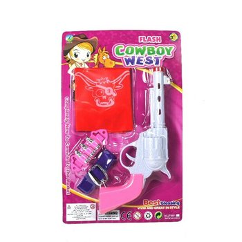 Cowgirl-Set für Mädchen mit Licht & Sound (6 Stk.)