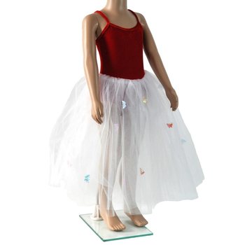 ROT / WEISS DRESS FÜR KINDER - SIZE 8