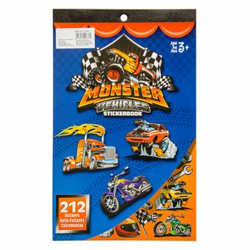 212-TEILIGES MONSTER-LKW-AUFKLEBERBUCH (12 Stück)