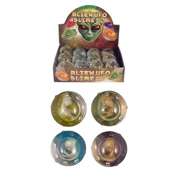 Alien-Schleim in UFO-Dose im Display (12er Pack)