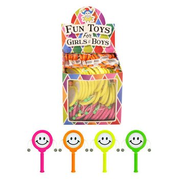 SPIN SMILEY HANDTROMMEL IM DISPLAY (72 St.)