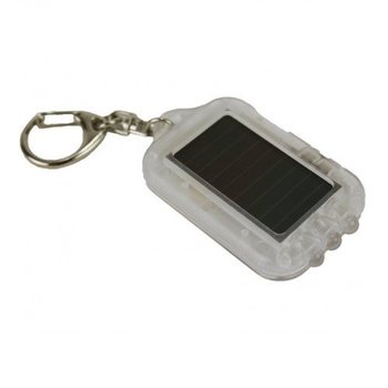 SOLAR-SCHLÜSSELANHÄNGER MIT LED-LICHT - TRANSPARENT (20 Stück)