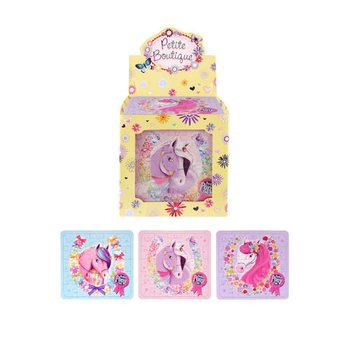 PUZZLE - Ponys / Pferde, 13 x12 cm. IN DISPLAY (108st.)
