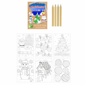 ECO FRIENDLY Weihnachts Malset - Einhorn (25 Stk.)