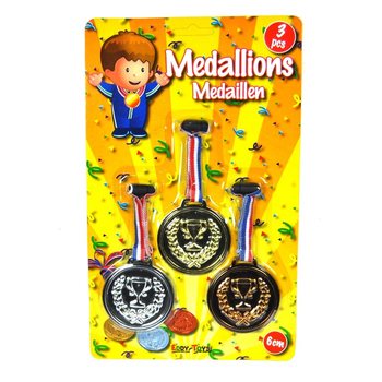 3-teiliges Medaillen-Set auf Karte (12er-Pack)
