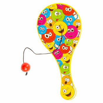 PADDLE-BAT - RÜCKSCHLAGSPIEL MIT BALL - MODELL: SMILEY (48 Stk.)